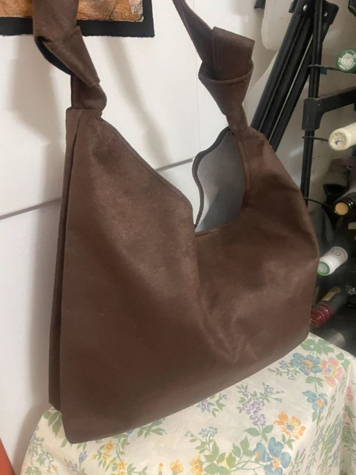 Sac Fourre-Tout marron Vintage, sac neuf - photo numéro 6