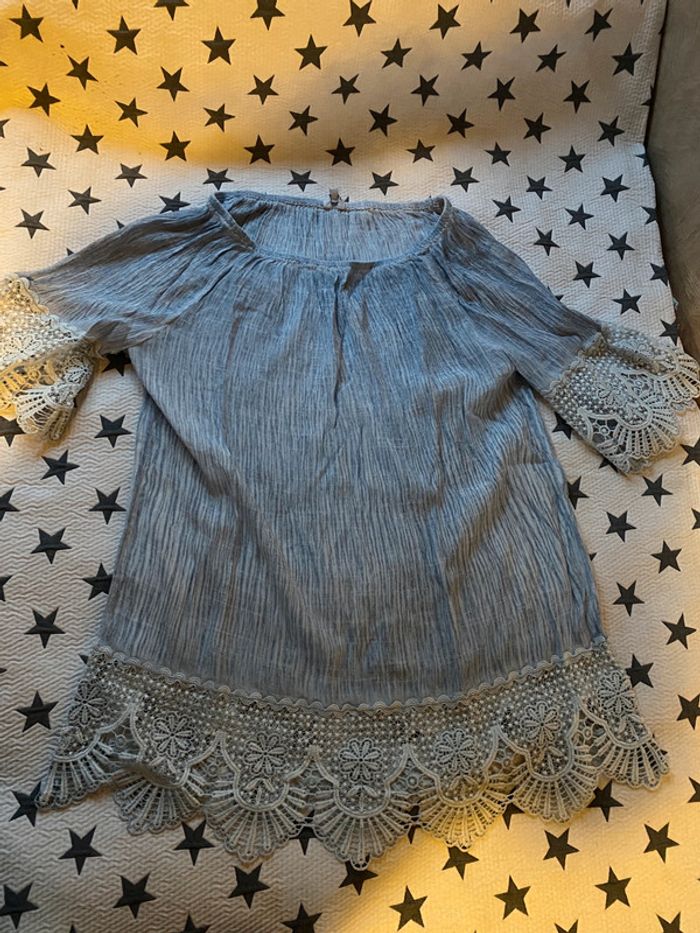 Tunique bleu clair