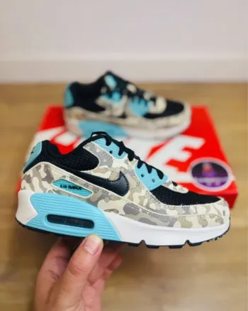 Nike Air Max 90 PRM Camo Pack Blue Aurora Green Taille 36