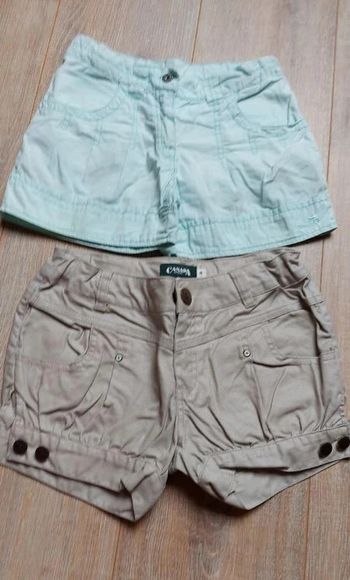 Lot de 2 shorts fille en 8 ans