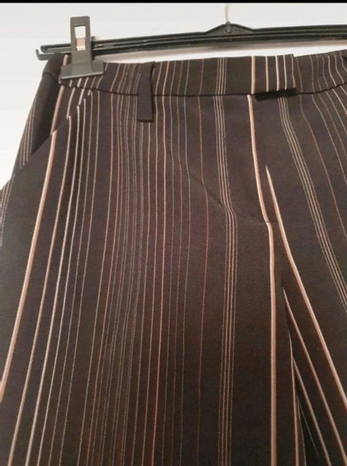 Pantalon Naf Naf noir à rayures taille 38 - photo numéro 6
