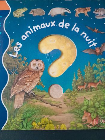 Livre avec rabats les animaux de la nuit