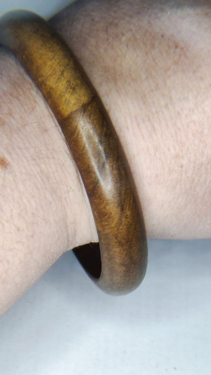 Bracelet en bois vintage - photo numéro 1