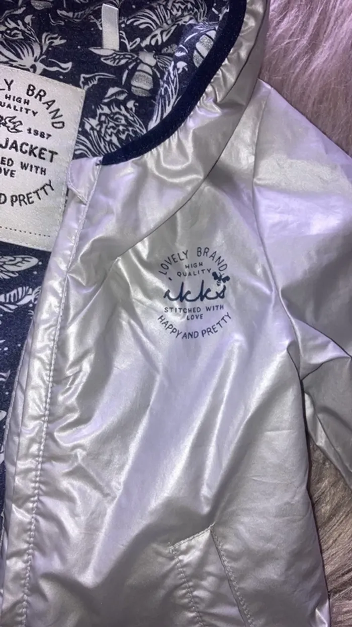 Coupe vent IKKS argenté 18 mois - photo numéro 4