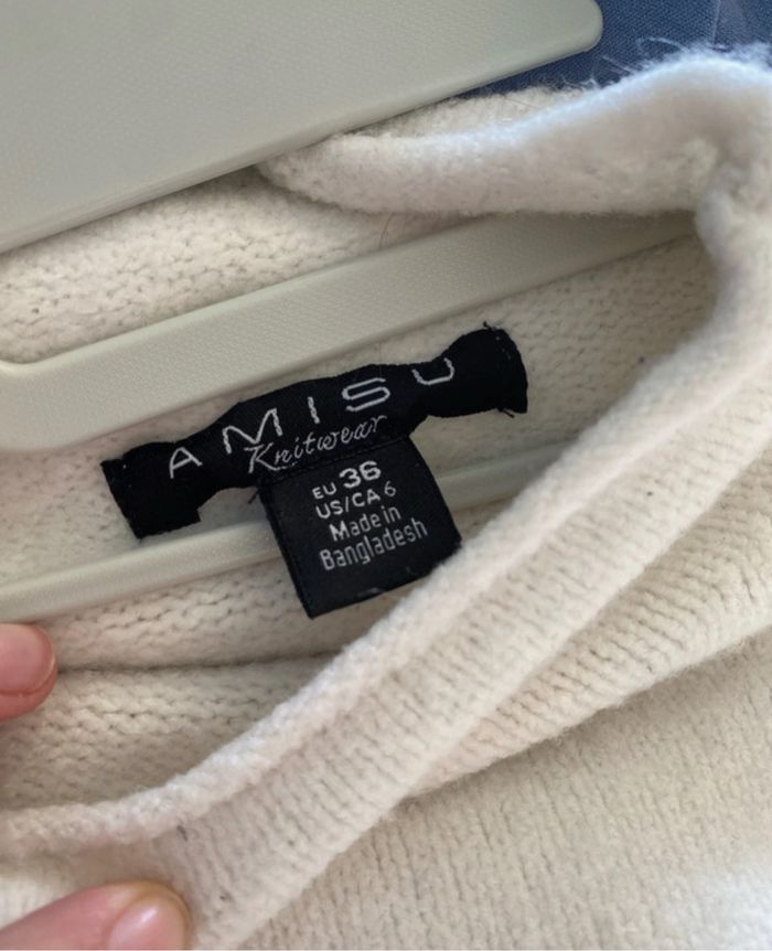 Pull blanc - photo numéro 3