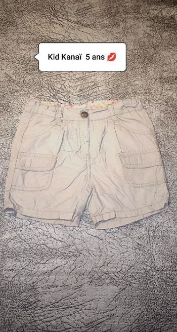 Petit short 5 ans Kidkanaï  Taille ajustable   #dilo2103fille5ans