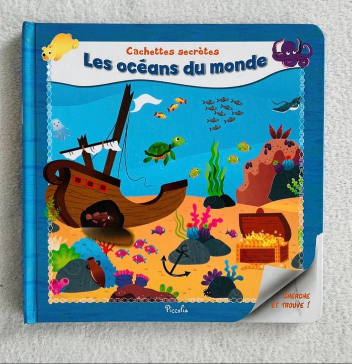 Livre enfant Cachettes secrètes Les océans du monde
