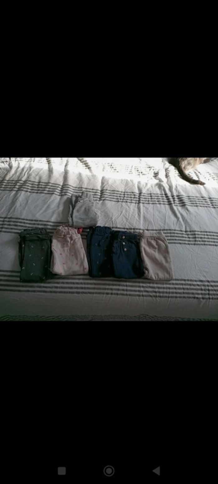Lot de 6 pantalons demi saison taille 2 ans