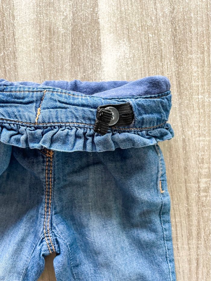 Jean à noeud bébé fille Tape à l’œil taille 3 mois - photo numéro 5