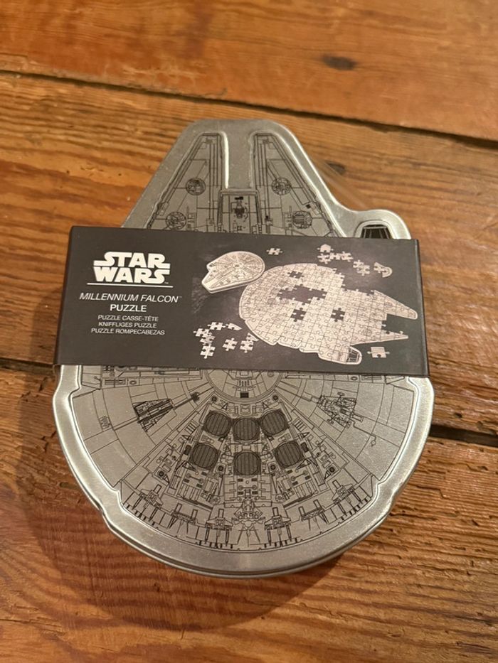 NEUF Paladone Puzzle casse tête Star Wars Faucon Millénium 201 pièces Jigsaw boîte métal gris