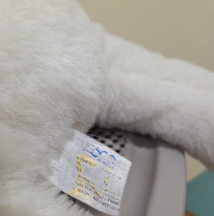 Grande  peluche ours blanc - photo numéro 4