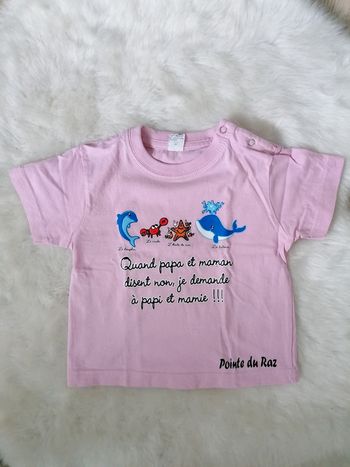 Tee shirt humour rose fille 18 mois #espanolitinafille18mois