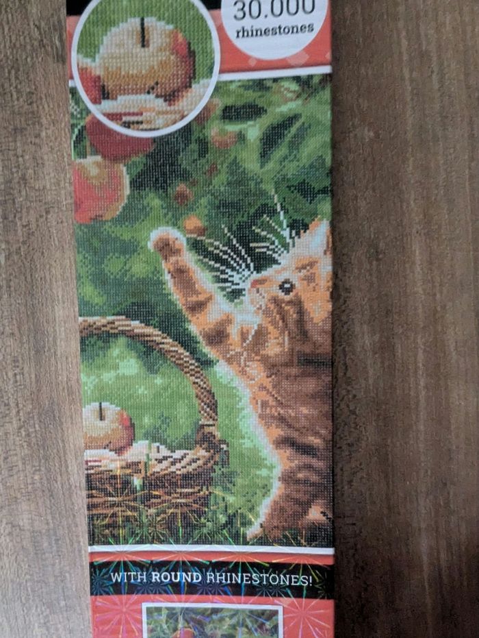 Diamond painting chaton 40x60cm neuf - photo numéro 3