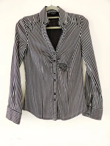 Chemise décolleté ceintré rayures City by JCL – Taille S