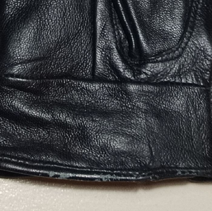 Gants mixtes en cuir noir - taille M - photo numéro 4