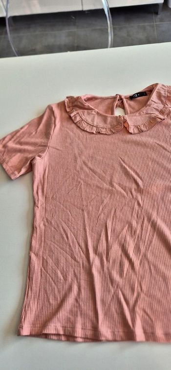 Tee shirt manches courtes rose