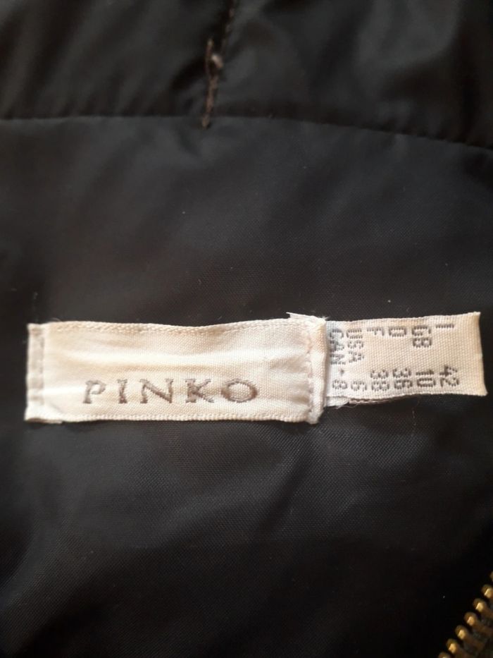 Doudoune marron brillant 38/M - Pinko - photo numéro 4
