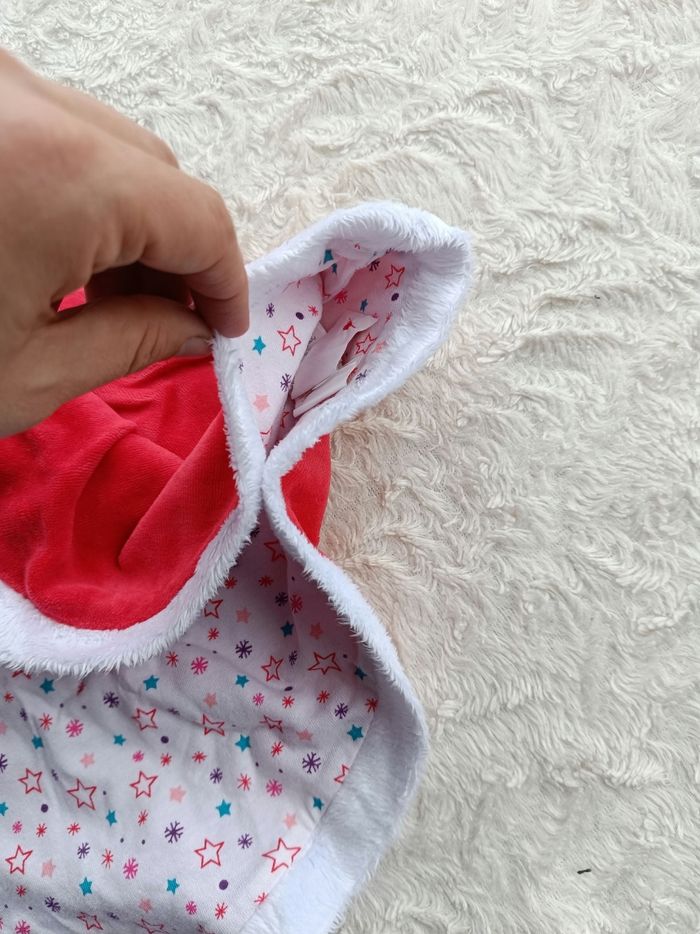 Poncho avec capuche Père Mère Noël étoile Fille 9 mois Orchestra - photo numéro 7