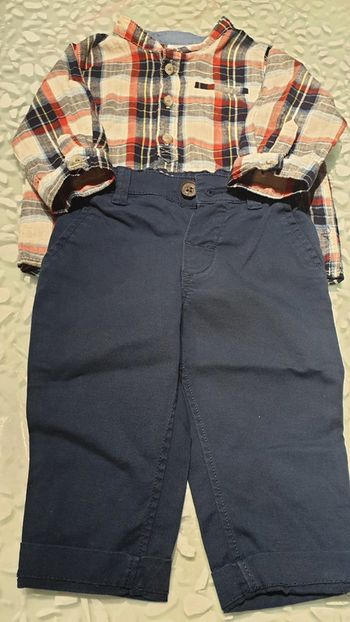 Ensemble chemise/pantalon chino 6 mois H&M