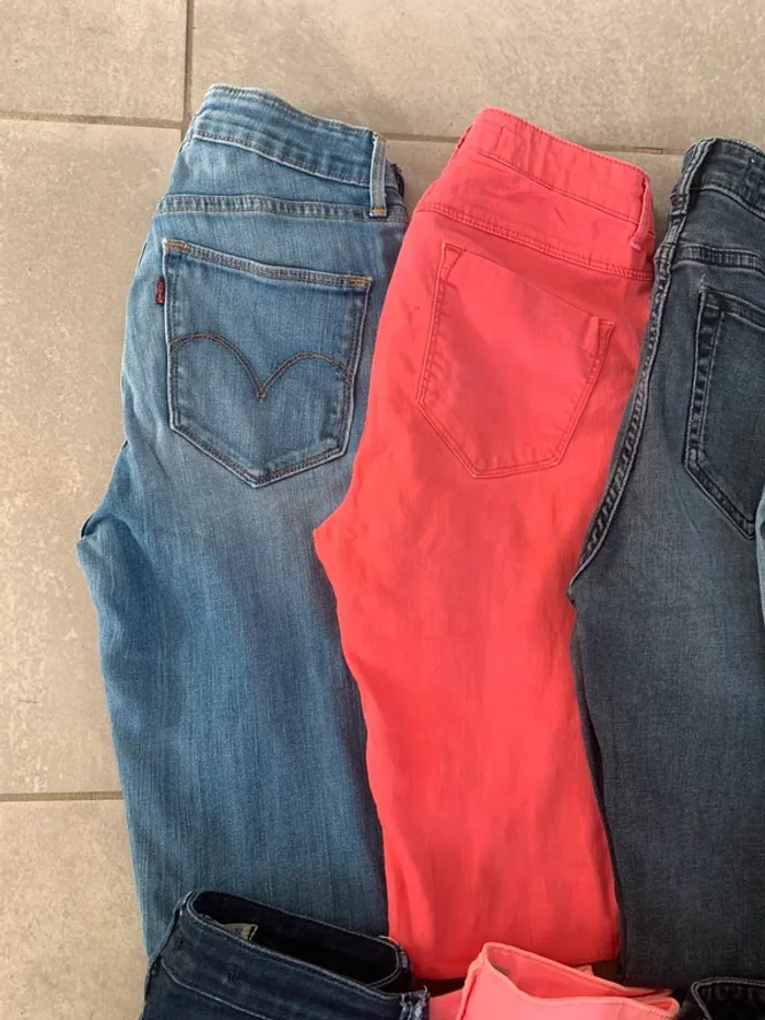 Lot 8 jeans skinny taille 36 - photo numéro 2