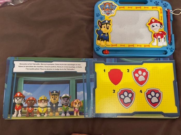 Tableau et crayon magnétiques pat patrouille - photo numéro 2