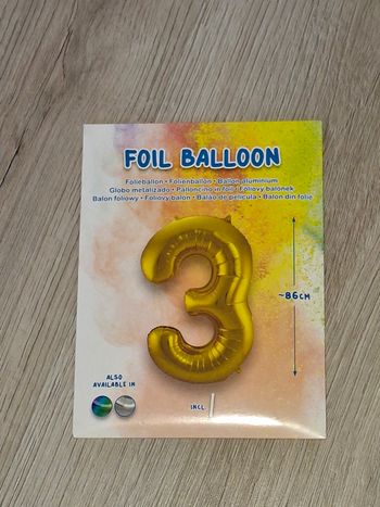 Ballon anniversaire 3 ans neuf 