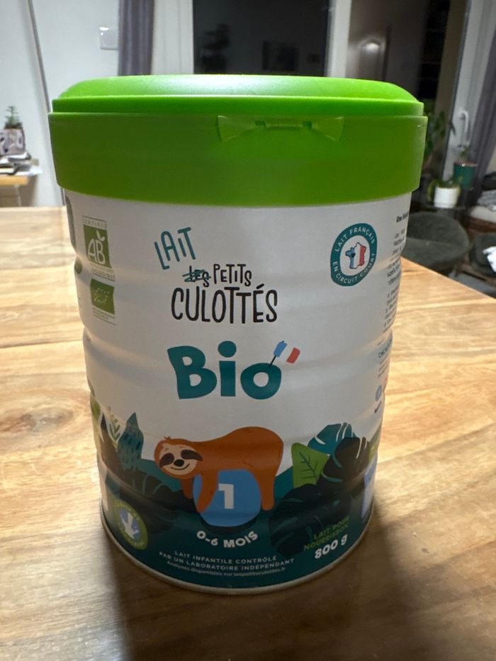 Lait petit culottés 1er âge