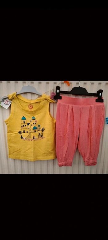 🧡Tee-shirt neuf "La compagnie des petits" + Sarouel "Kiabi" 3 ans