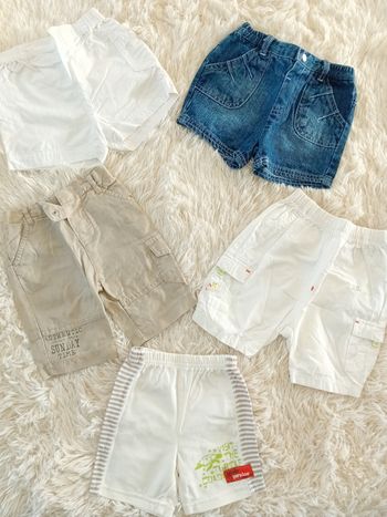 Lot shorts 6 mois 