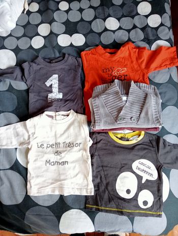 Lot maillots manches longues 3 mois