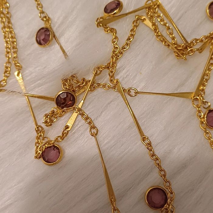 Sautoir 3 ranger goldette New York - photo numéro 4