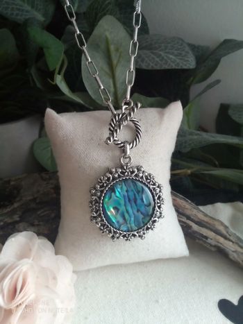 Collier pierre d'abalone