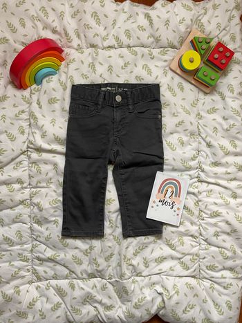 jean slim gris taille réglable baby gap 12/18 mois