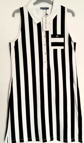 Très belle robe rayée noir&blanc | Neuve avec étiquette prix boutique 155€  | Taille L