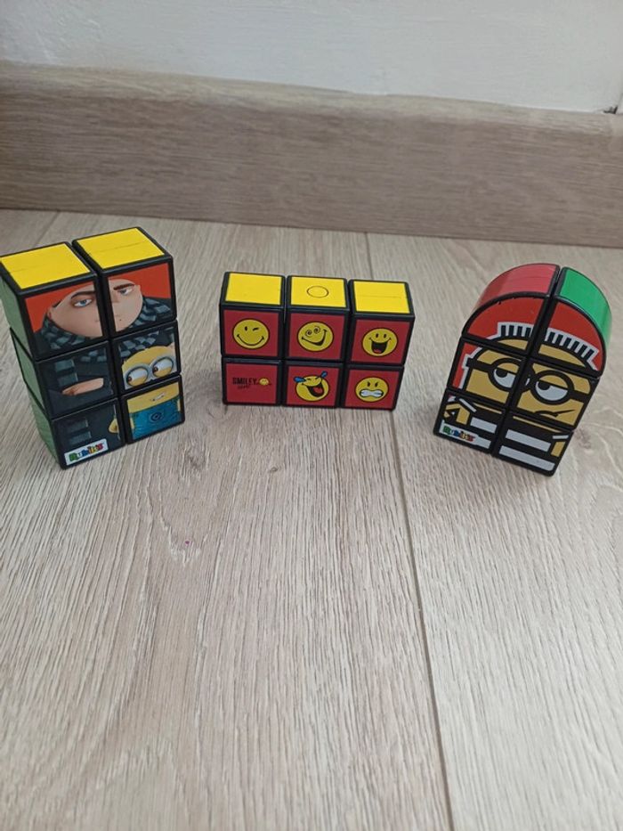 Lot de 3 Rubik's  Moi Moche et Mechant 3 et Smiley Mac Do