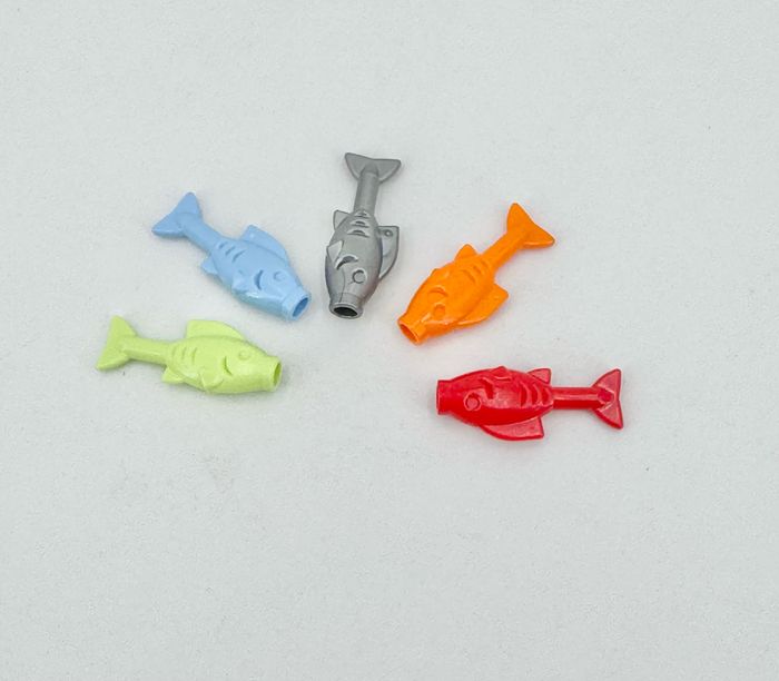 Lego Animaux City : Lot de 5 poissons de couleurs différentes - NEUF - photo numéro 4