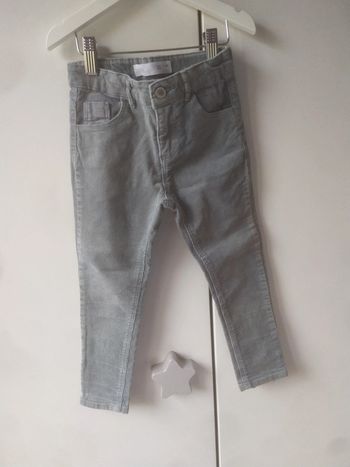 Pantalon velours fille zara 4/5 ans
