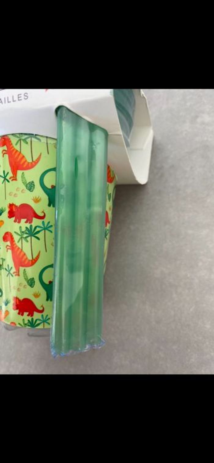 Lot de 3 gobelets avec pailles Dinosaure - photo numéro 4