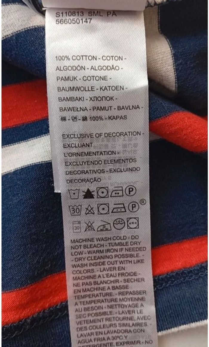 LEVI'S - tee-shirt - très bon état taille M | bleu, blanc, rouge - photo numéro 4