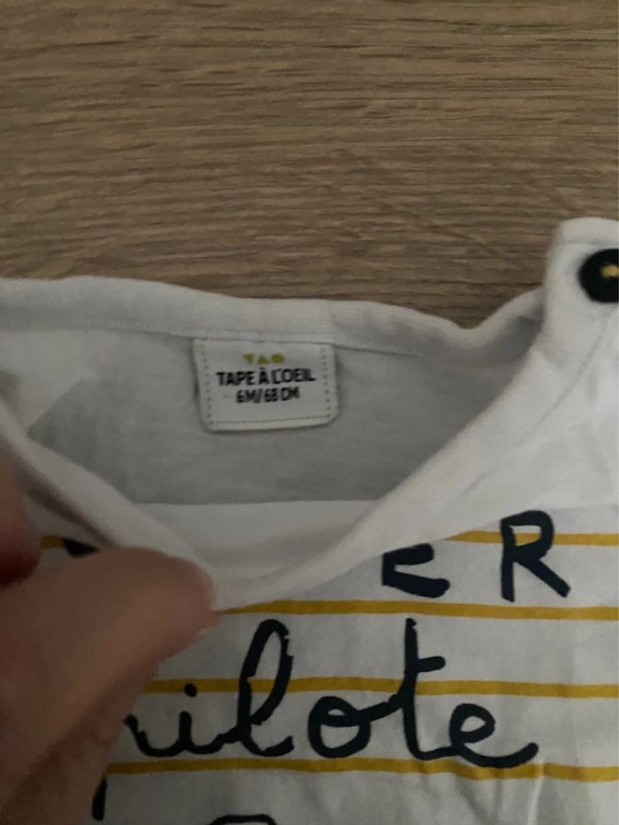 Lot 5 t-shirts manches longues 6 mois - photo numéro 10