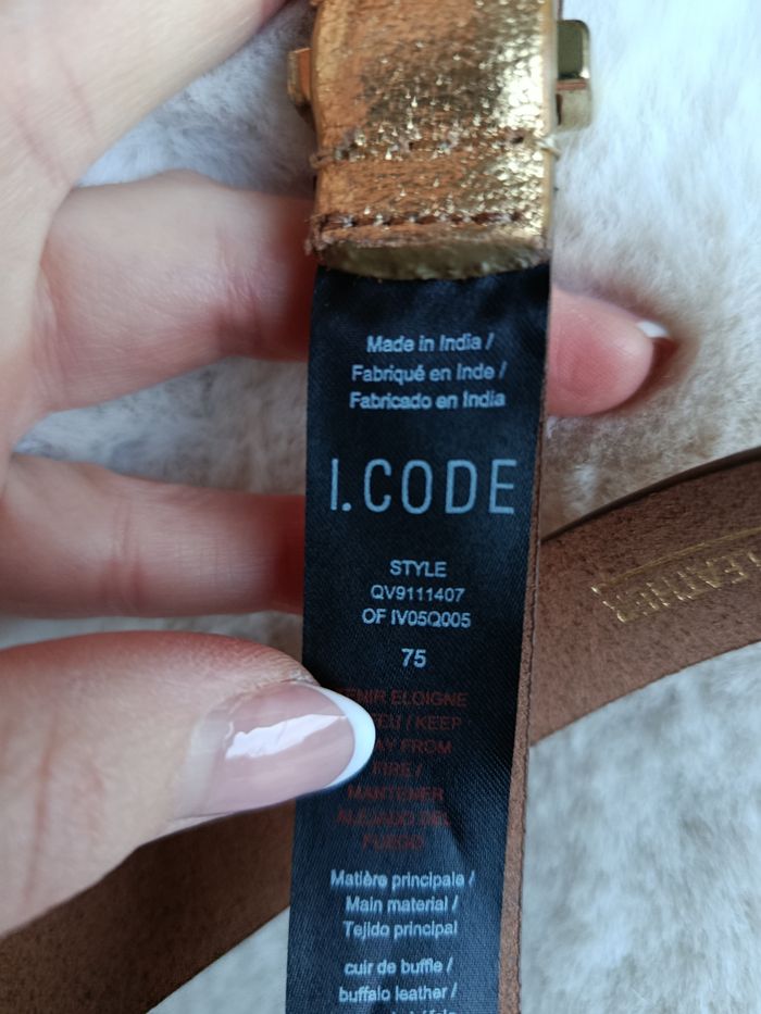 Magnifique ceinture doré icode 75cm - photo numéro 6