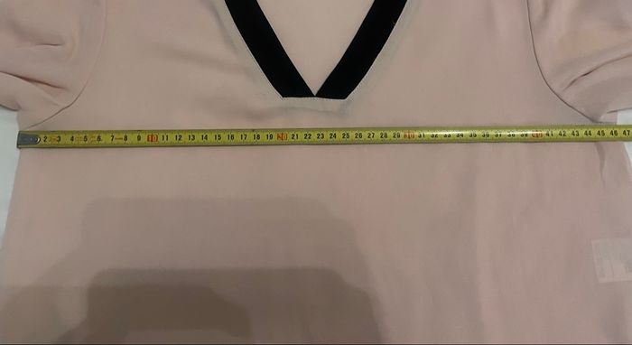 Haut rose pâle et noir »Gémo »manches longues - photo numéro 4