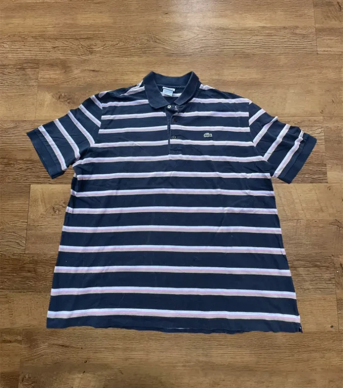 Polo Lacoste rayé taille XL