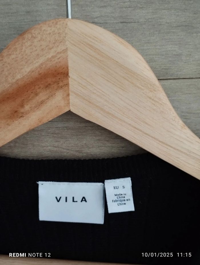 Robe pull Vila noir TS - photo numéro 3