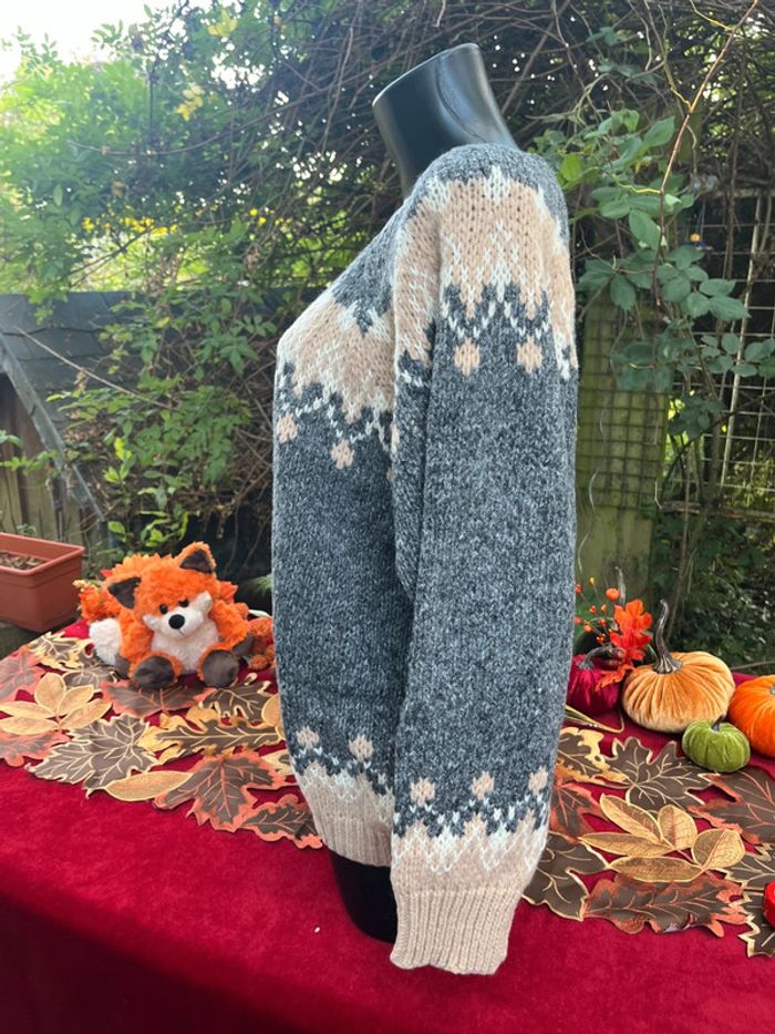 Pull d’hiver chaud et cosy à motifs nordiques XXL - photo numéro 2