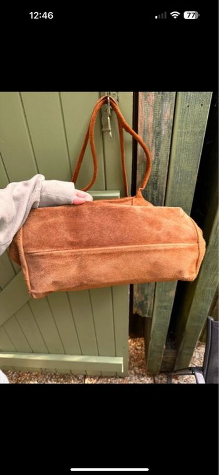 Sac marron en peau - photo numéro 6