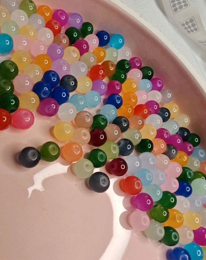 Lot de perles en verre pour création DIY - photo numéro 5