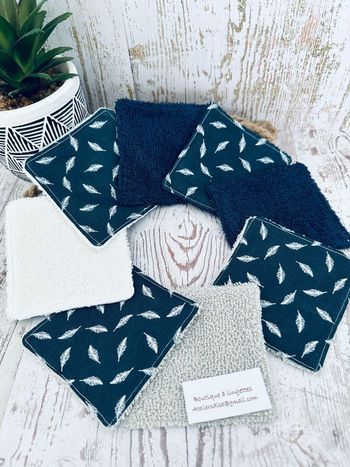 Lingettes lot de 8 lavable et réutilisable