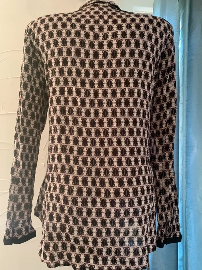 Chemise Sandwich taille 38 manches longues motifs - photo numéro 6