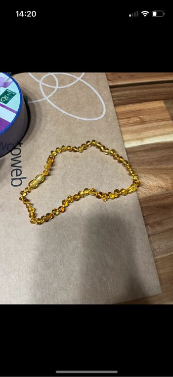 Collier ambre bébé